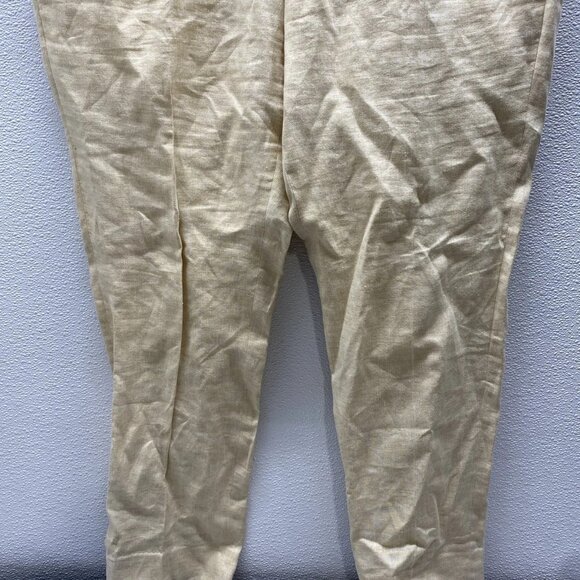 Zegna Men’s Flat Front Linen Tailored Pants - Picture 7 of 10